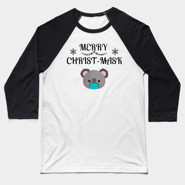 Australian Christmas Cute koala Baseball T-Shirt by NickDsigns